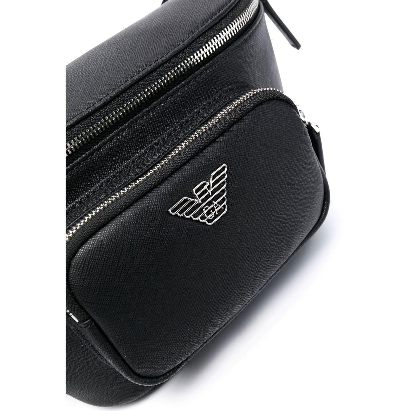 EMPORIO ARMANI Rankinė per juosmenį vyrams, Juoda, Belt bag 3