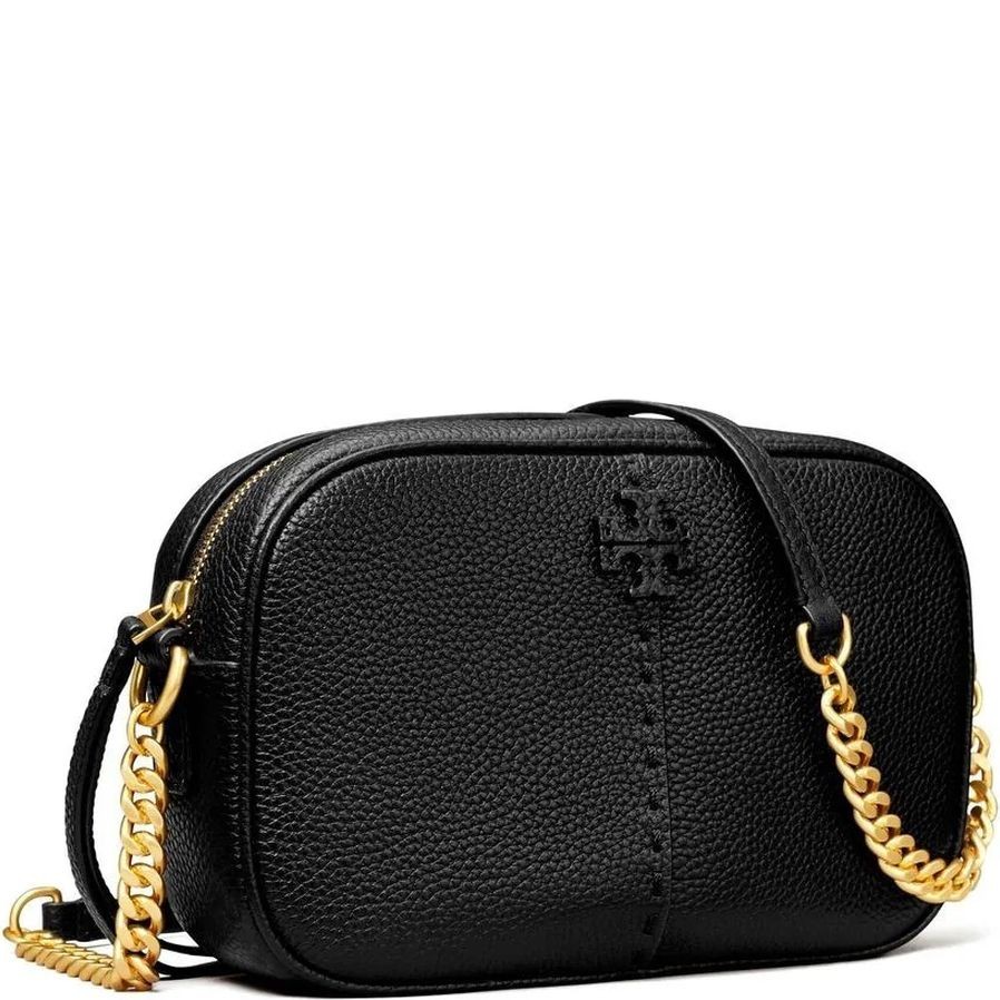 TORY BURCH Rankinė per petį moterims, Juoda, Mcgraw camera bag 2