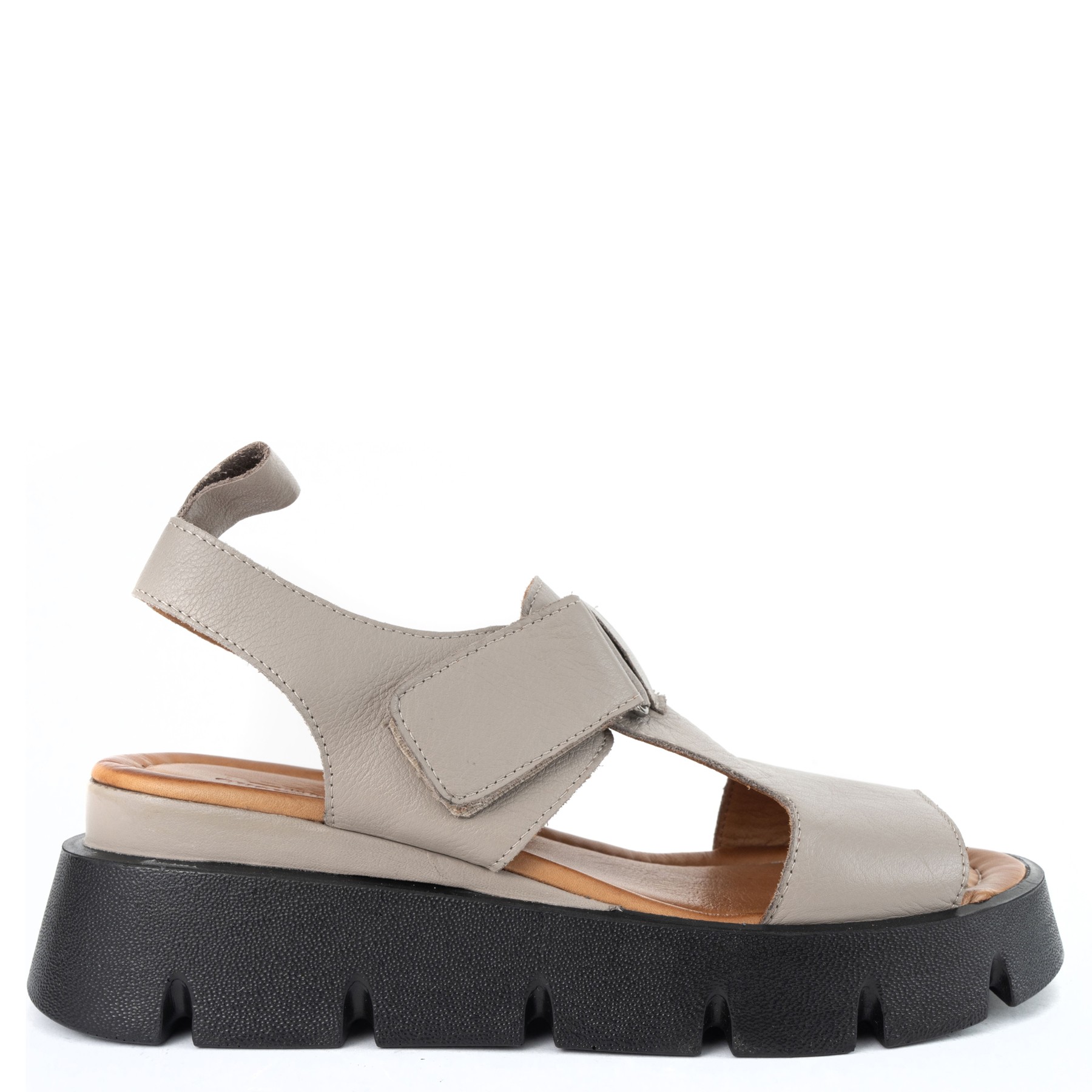 GRUNER SCHUHE Basutės moterims, Pilka, Sandals, gru602725111 2