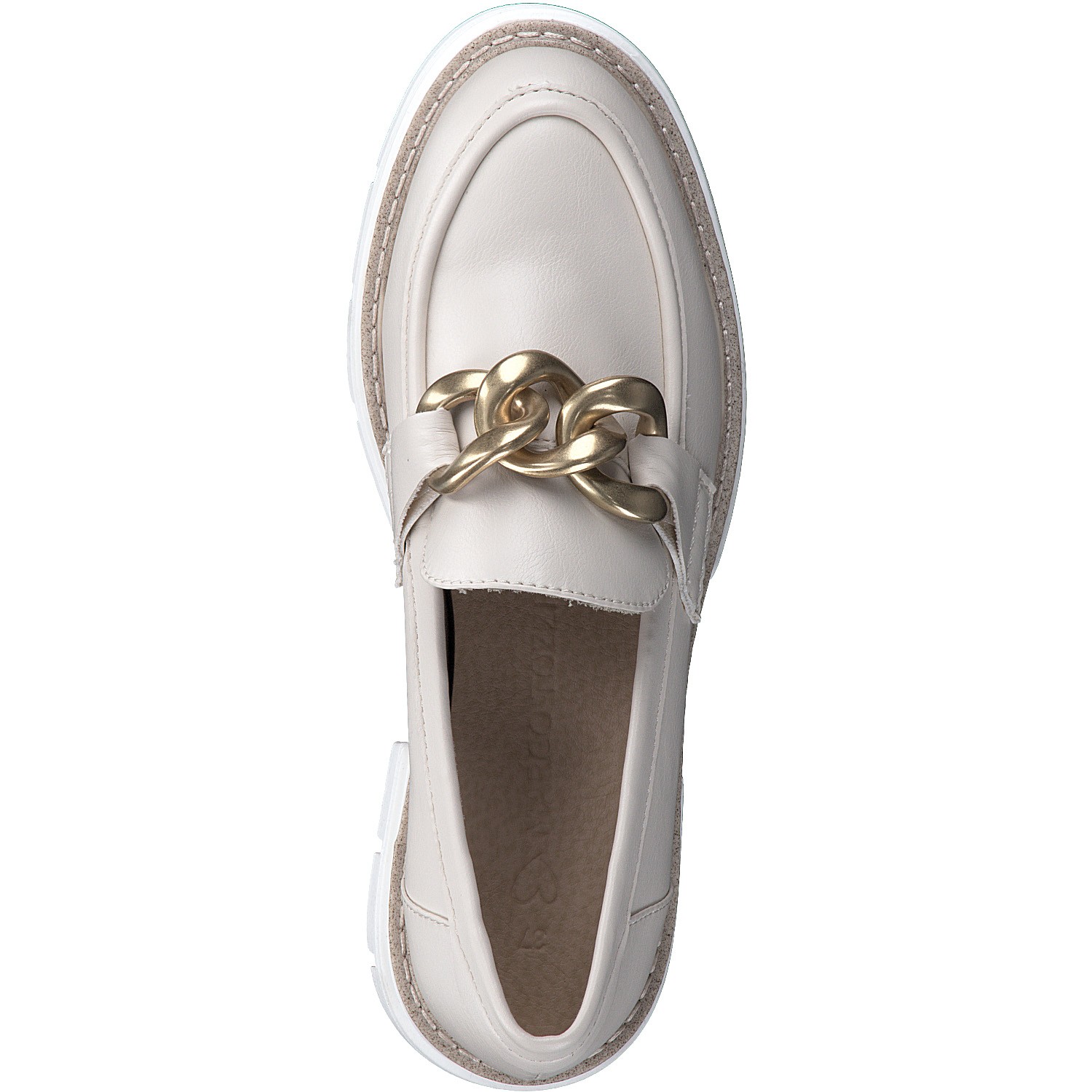 MARCO TOZZI Loaferiai moterims, Smėlio, LOAFERS, MARCO TOZZI 4