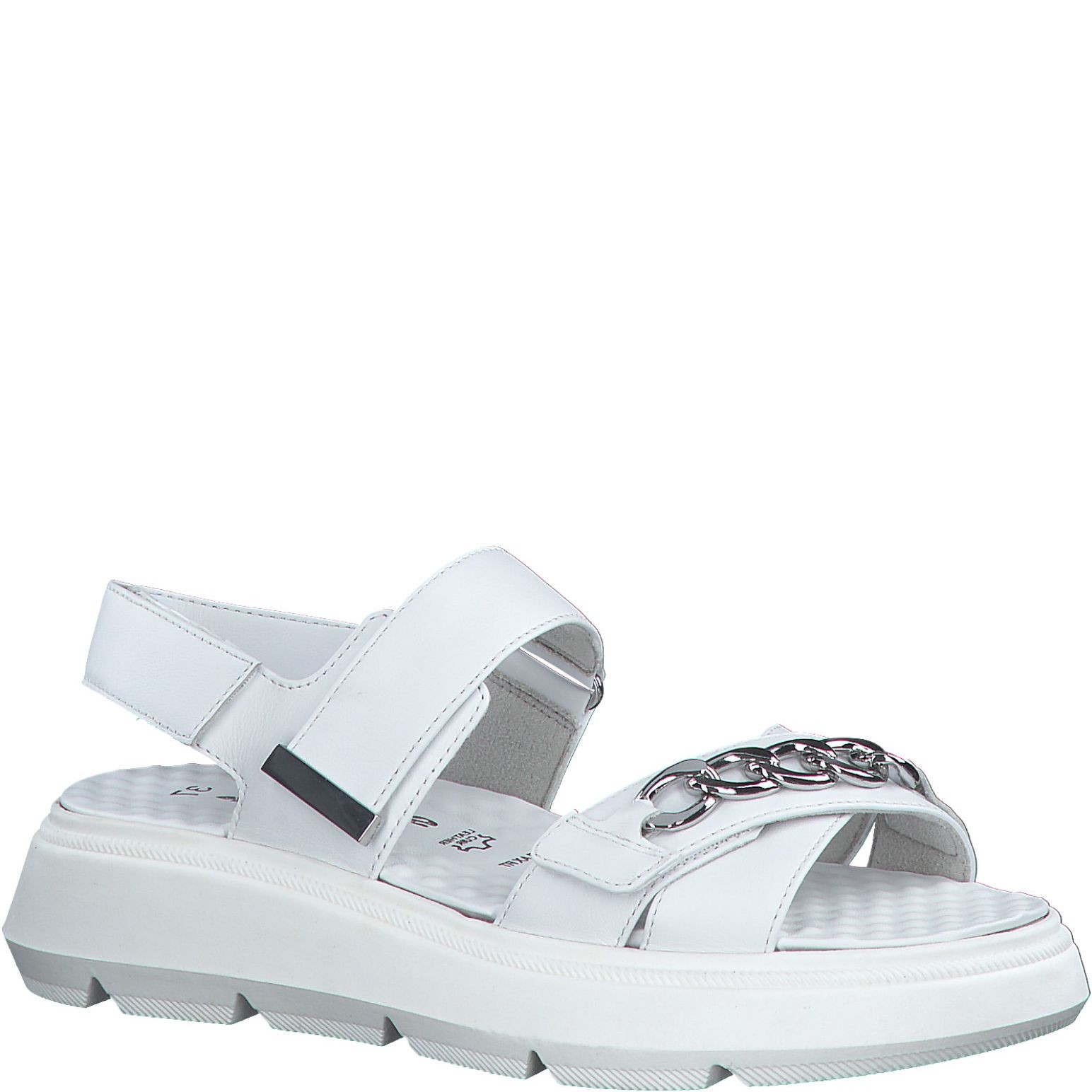 TAMARIS Basutės moterims, Balta, SANDALS 1