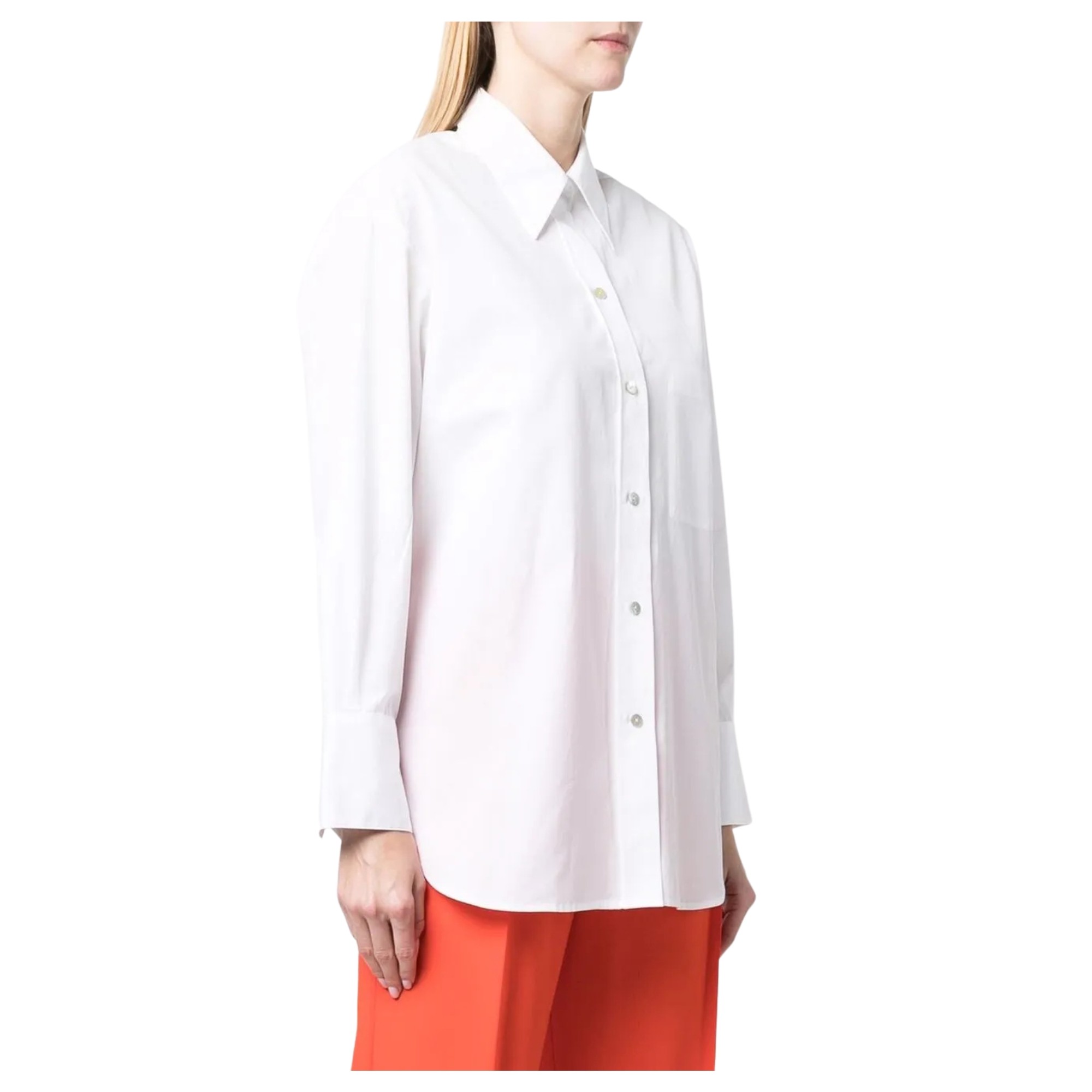 VINCE Marškiniai ilgomis rankovėmis moterims, Balta, Oversized shirt 2