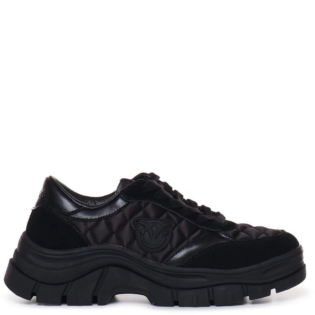 PINKO Laisvalaikio bateliai moterims, Juoda, Memphis sneaker suede/pelle 2