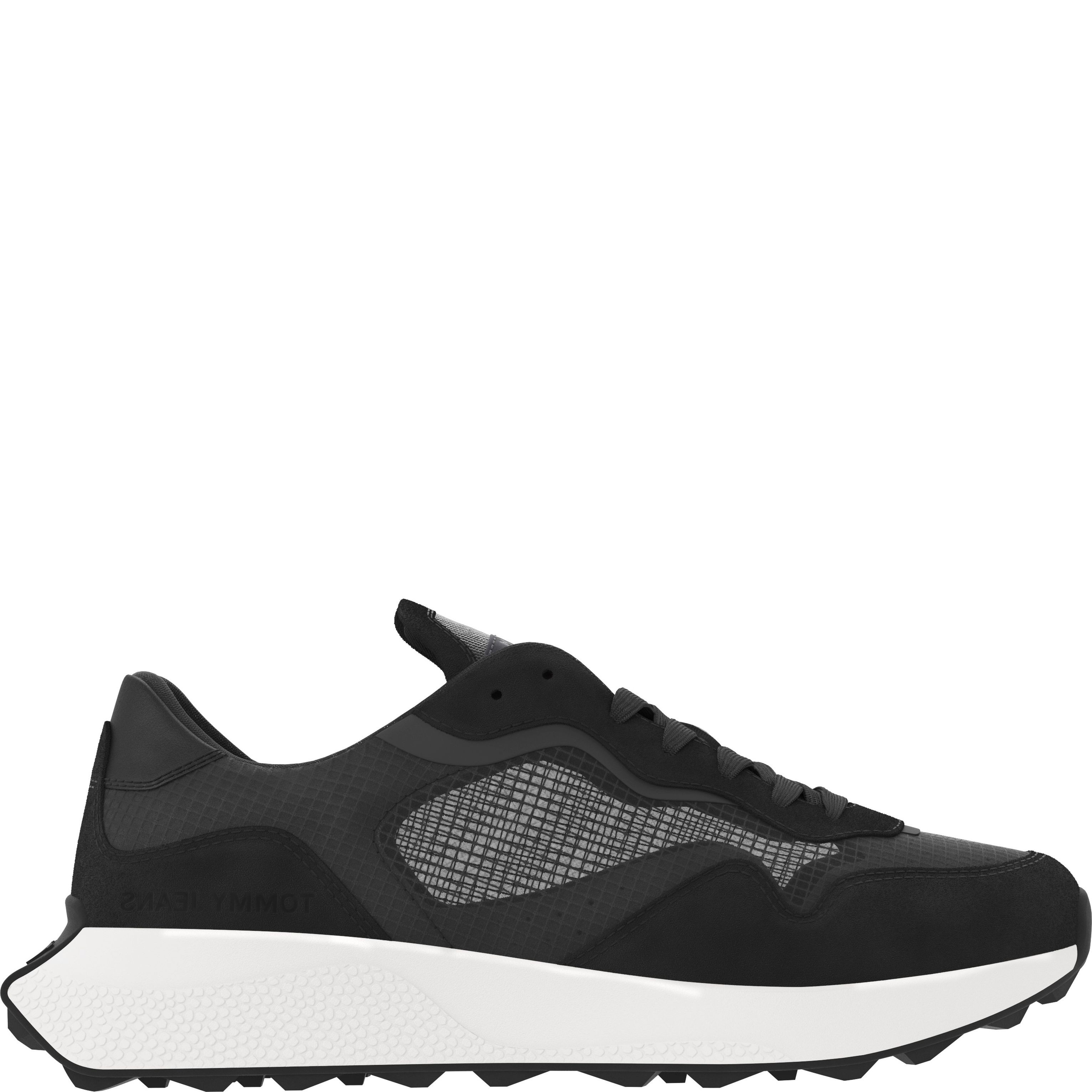 TOMMY JEANS Sportiniai bateliai vyrams, Juoda, Translucent runner 2