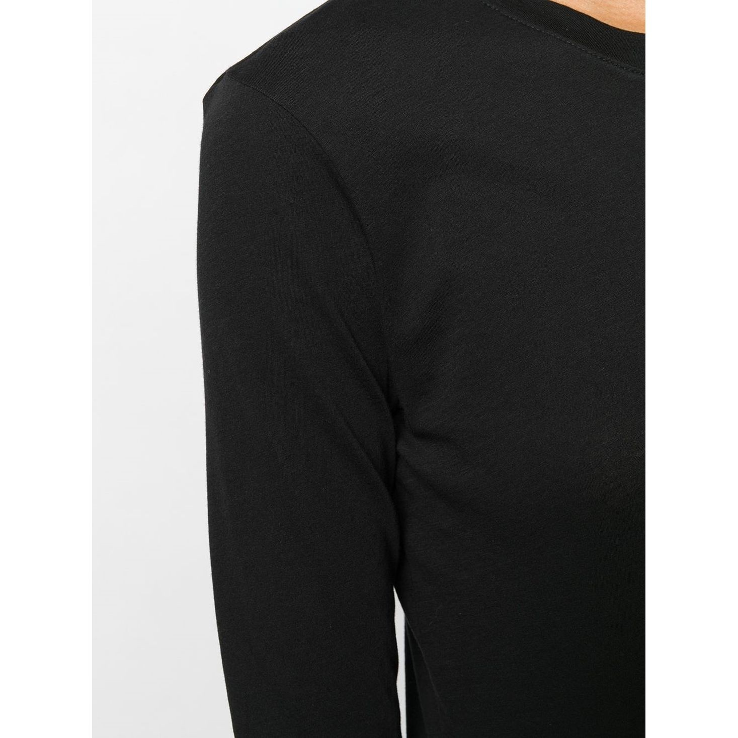 VINCE Marškiniai ilgomis rankovėmis moterims, Juoda, Crew neck long sleeve t-shirt 4