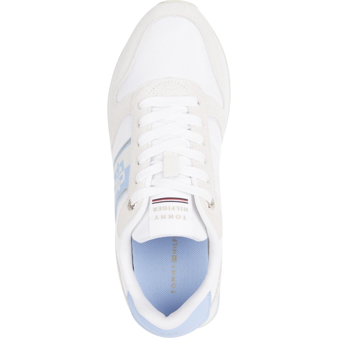 TOMMY HILFIGER Sportiniai bateliai moterims, Mėlyna, Runner with webbing sport shoe 5