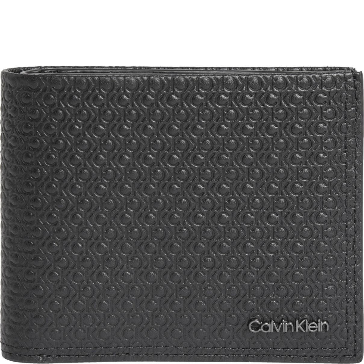 CALVIN KLEIN Piniginė vyrams, Juoda, Minimalism 5cc coin wallets 1