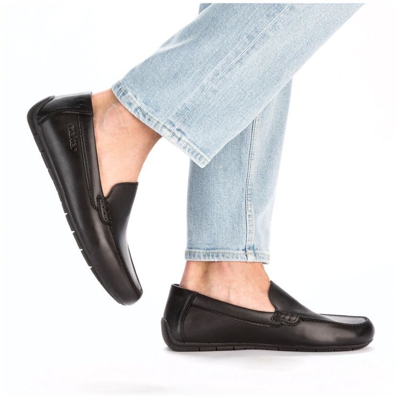 RIEKER Mokasinai vyrams, Juoda, MOCASINS 5