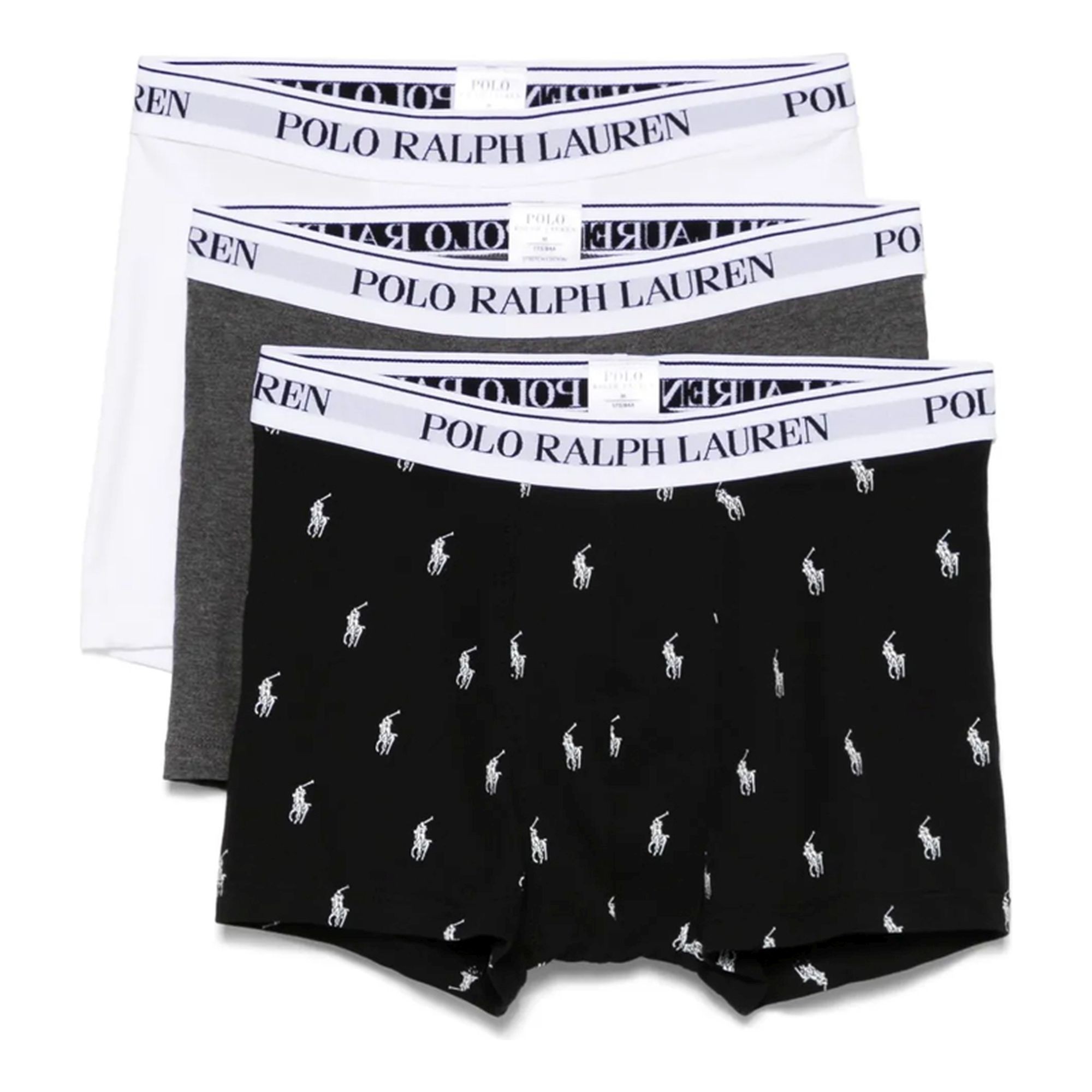 POLO RALPH LAUREN UW Ilginti apatiniai vyrams, Marga, Trunk-3 pack-trunk 1