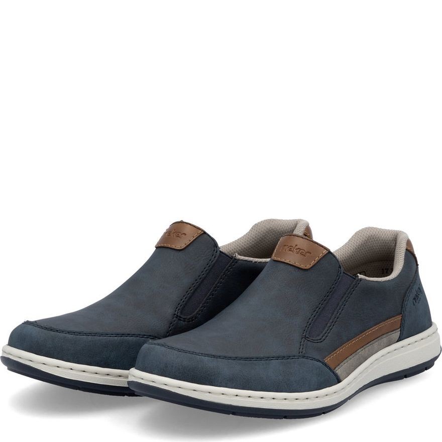 RIEKER Loaferiai vyrams, Mėlyna, Loafers 7