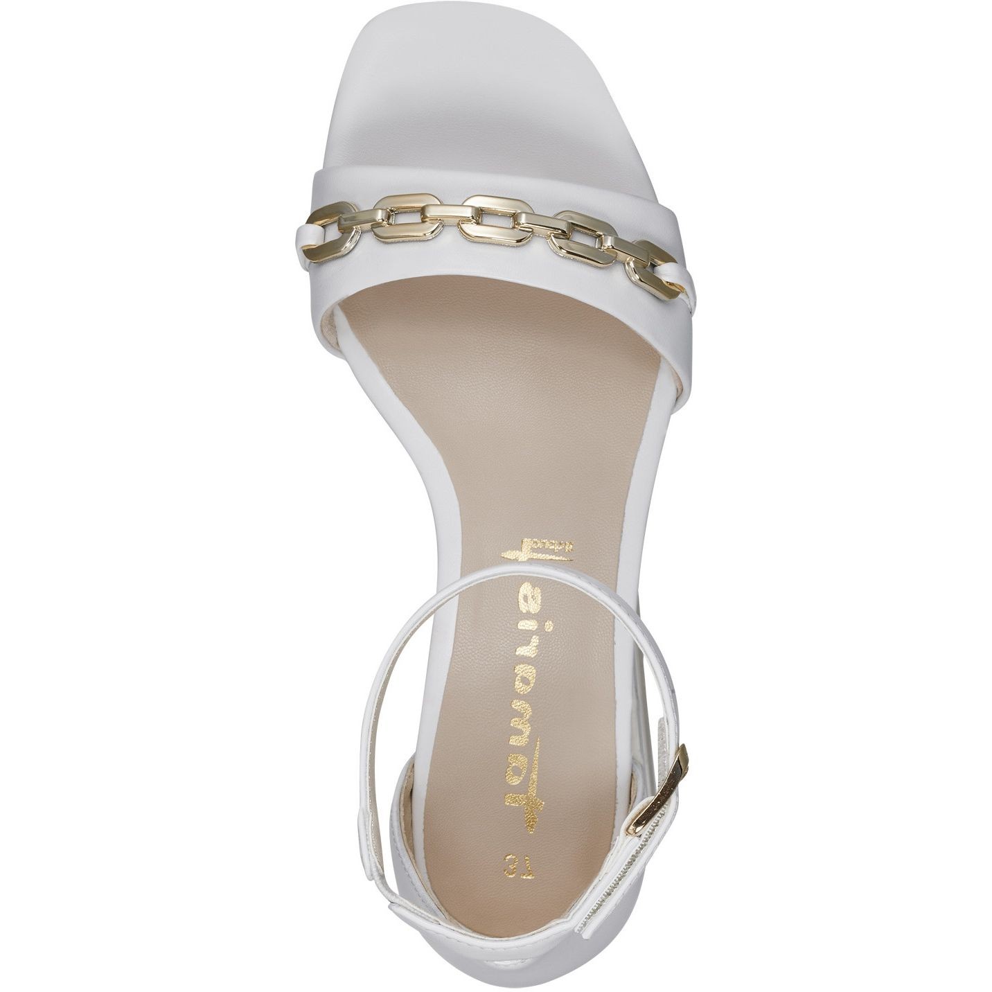 TAMARIS Basutės moterims, Balta, SANDALS 5