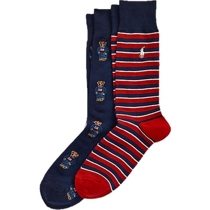 POLO RALPH LAUREN UW Kojinės vyrams, Marga, 2 pack crew socks 1