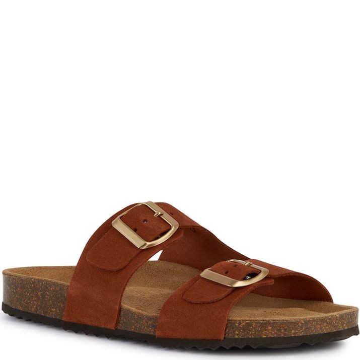 GEOX Šlepetės moterims, Ruda, Brionia sandals 2