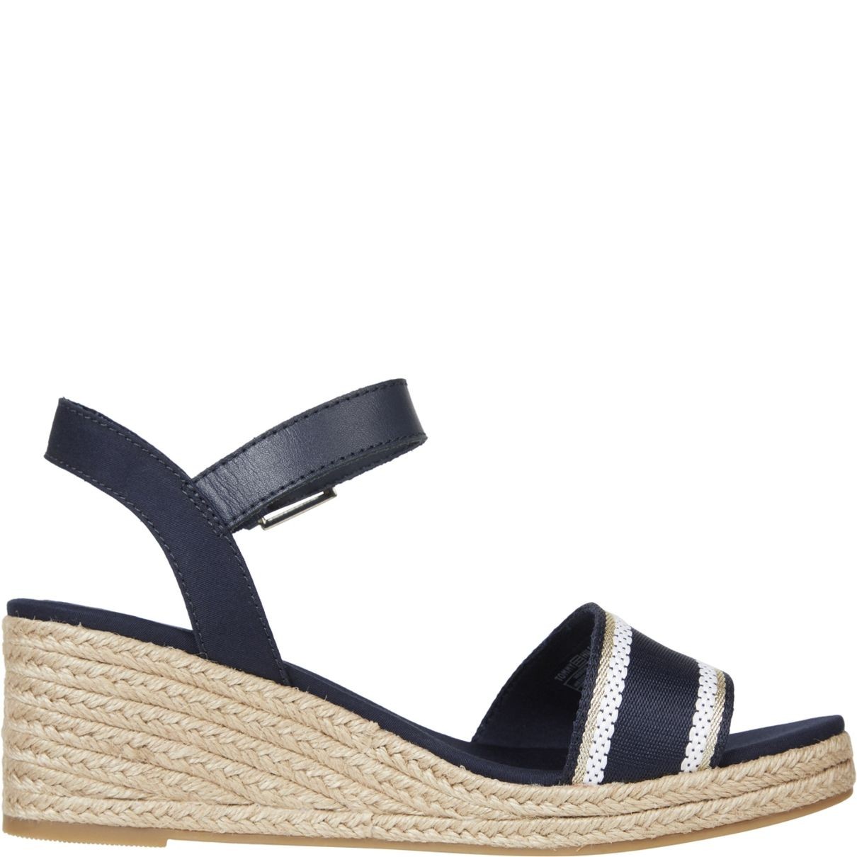 TOMMY HILFIGER Basutės moterims, Mėlyna, Webbing wedge sandal 5