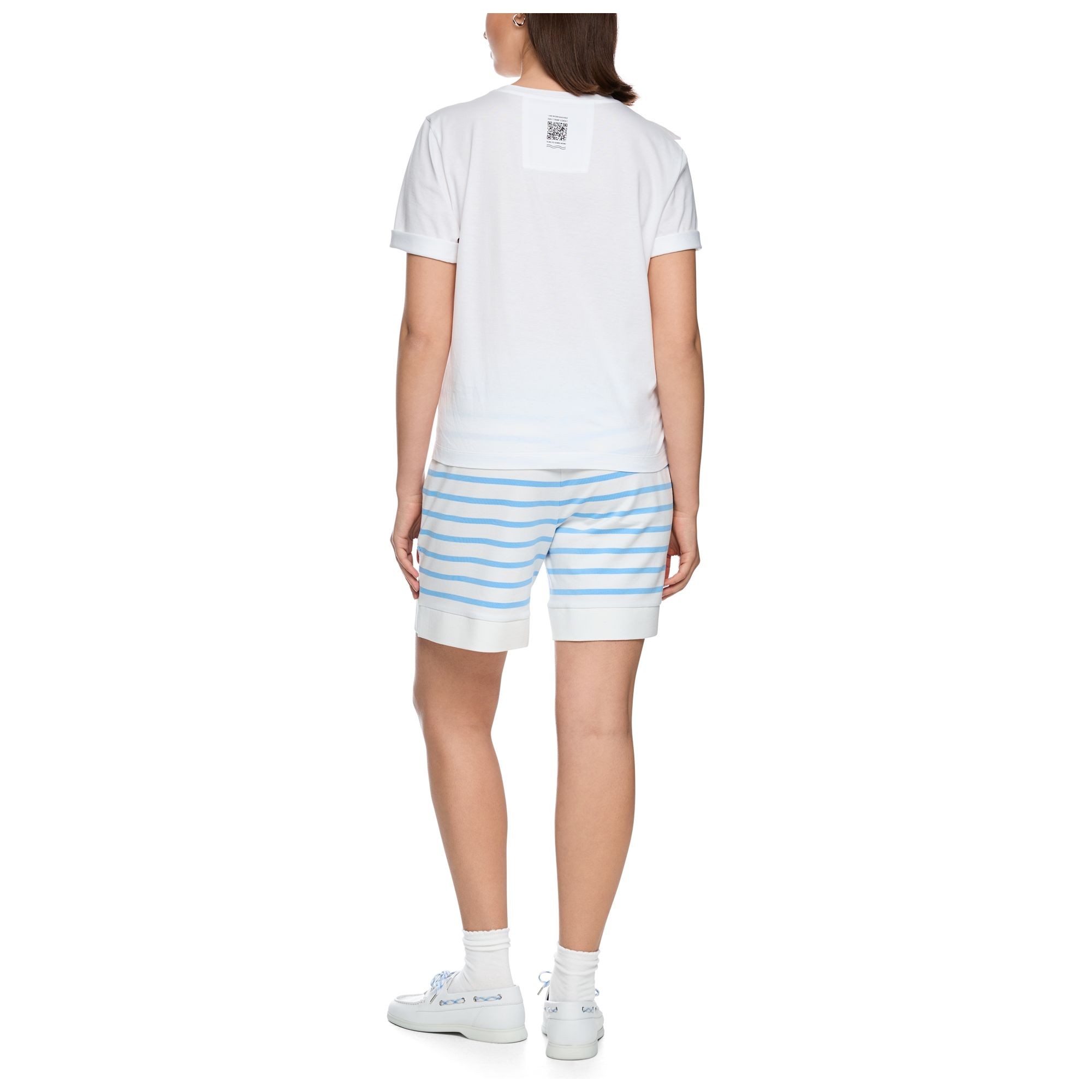 MARC CAIN Marškinėliai trump. rankovėmis moterims, Balta, T-shirt 3