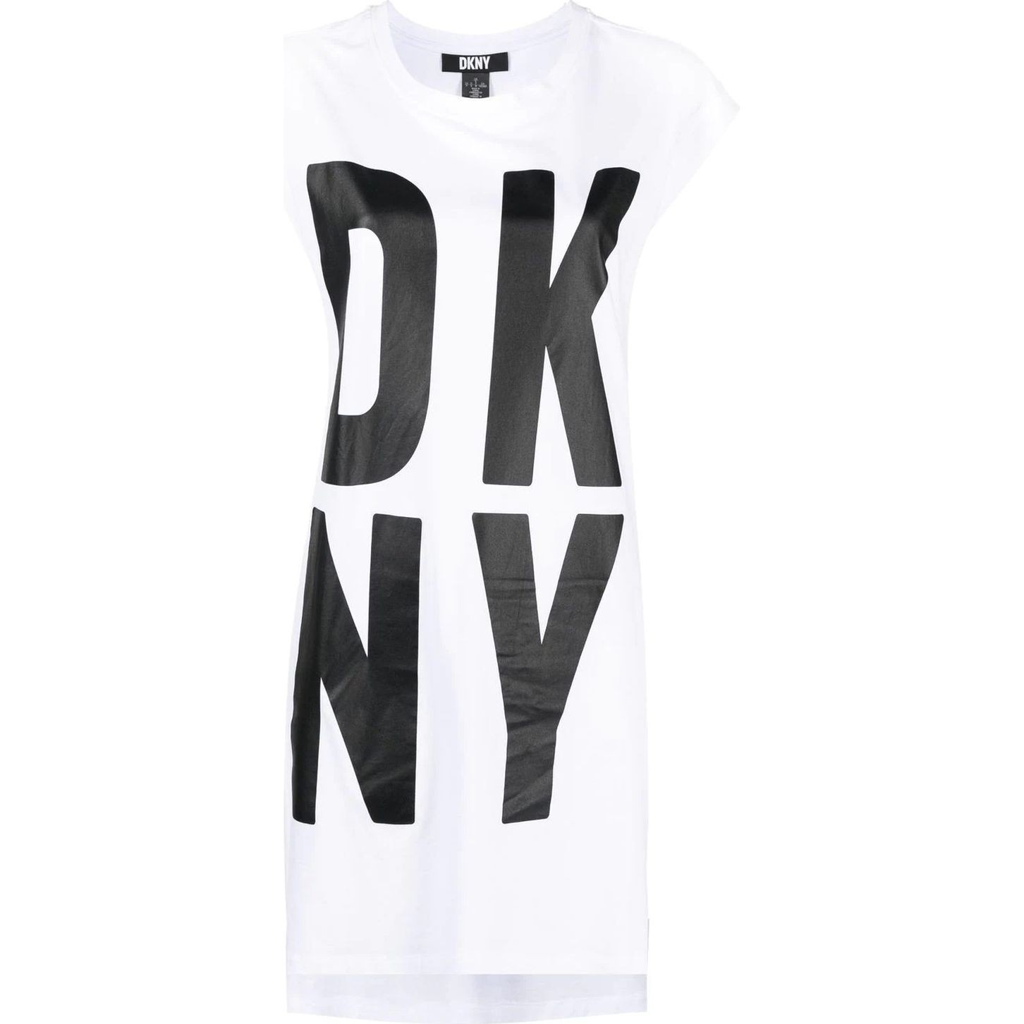 DKNY Marškinėliai trump. rankovėmis moterims, Balta, Explored logo tunic 1