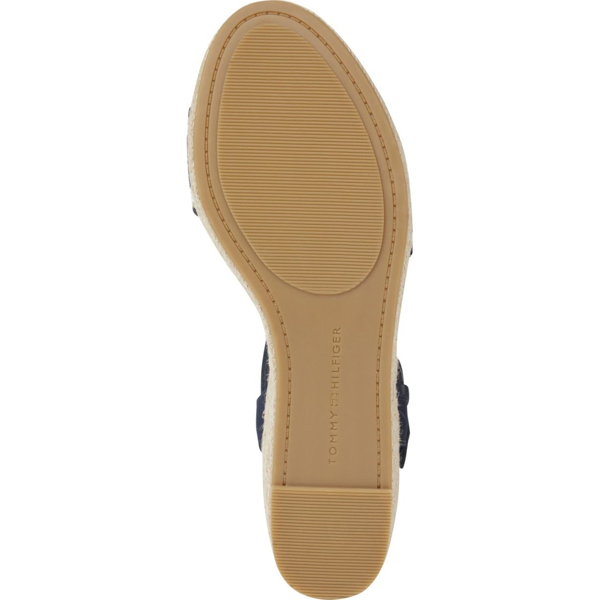 TOMMY HILFIGER Basutės moterims, Mėlyna, Webbing wedge sandal 6