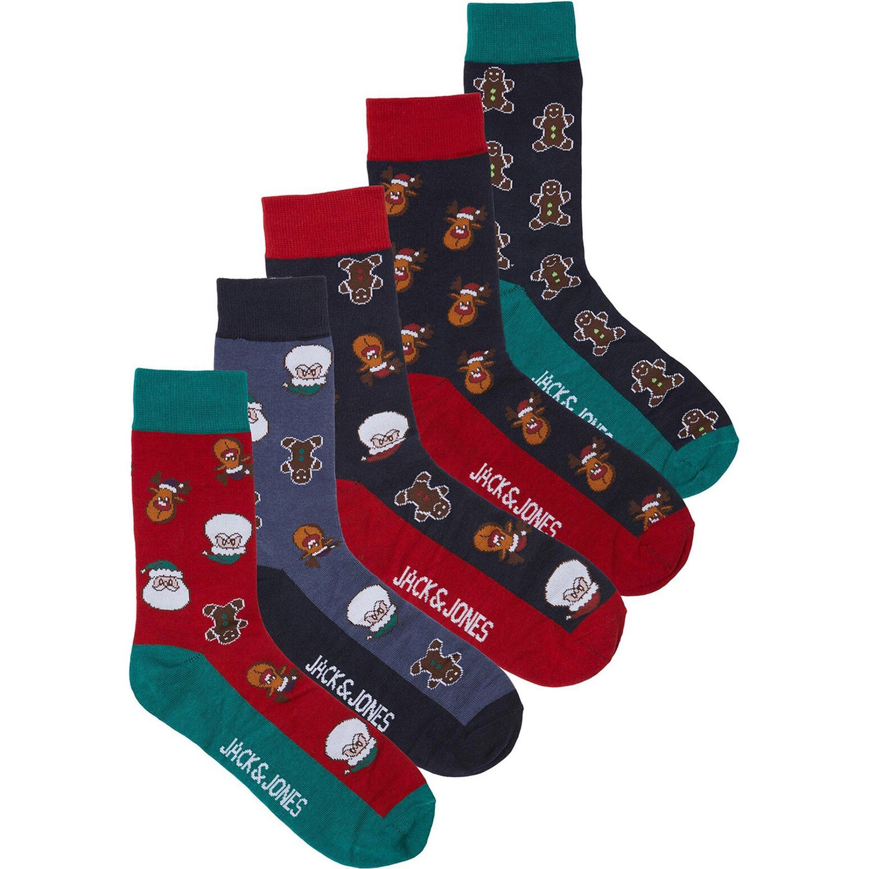 JACK & JONES Kojinės vyrams, Mėlyna, JACSWEET XMAS SOCKS