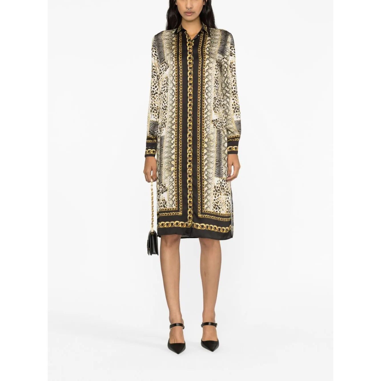 JUST CAVALLI Marškiniai ilgomis rankovėmis moterims, Kūno, Long shirt 2