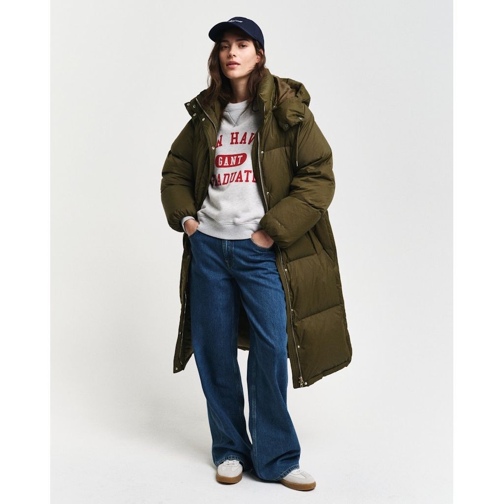 GANT Paltas moterims, Žalia, Full length down coat 5