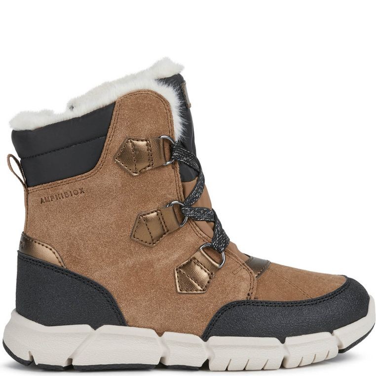 GEOX Aulinukai mergaitėms, Ruda, FLEXYPER ABX BOOTIES 2