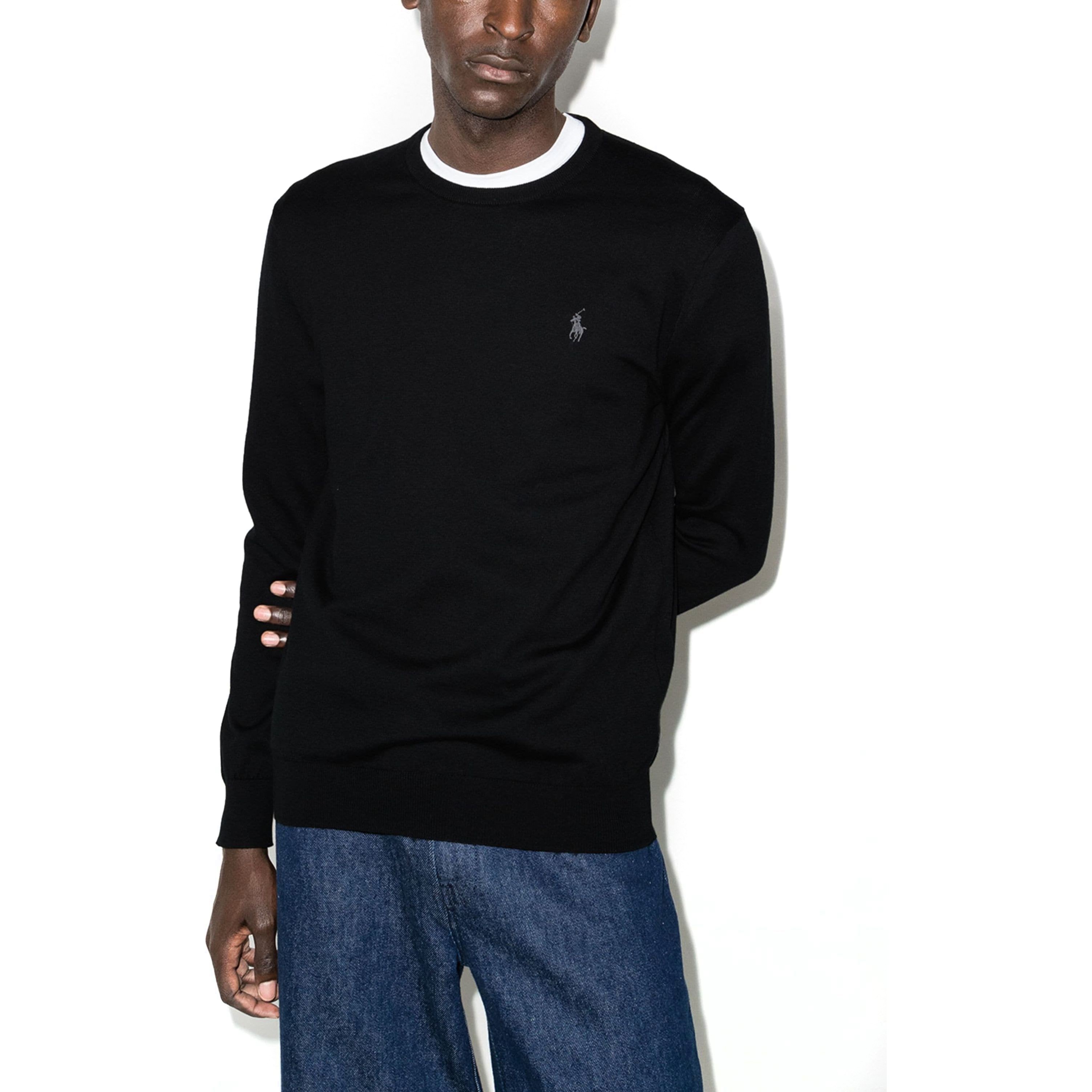 POLO RALPH LAUREN Megztinis vyrams, Juoda,  Long sleeve sweater 1