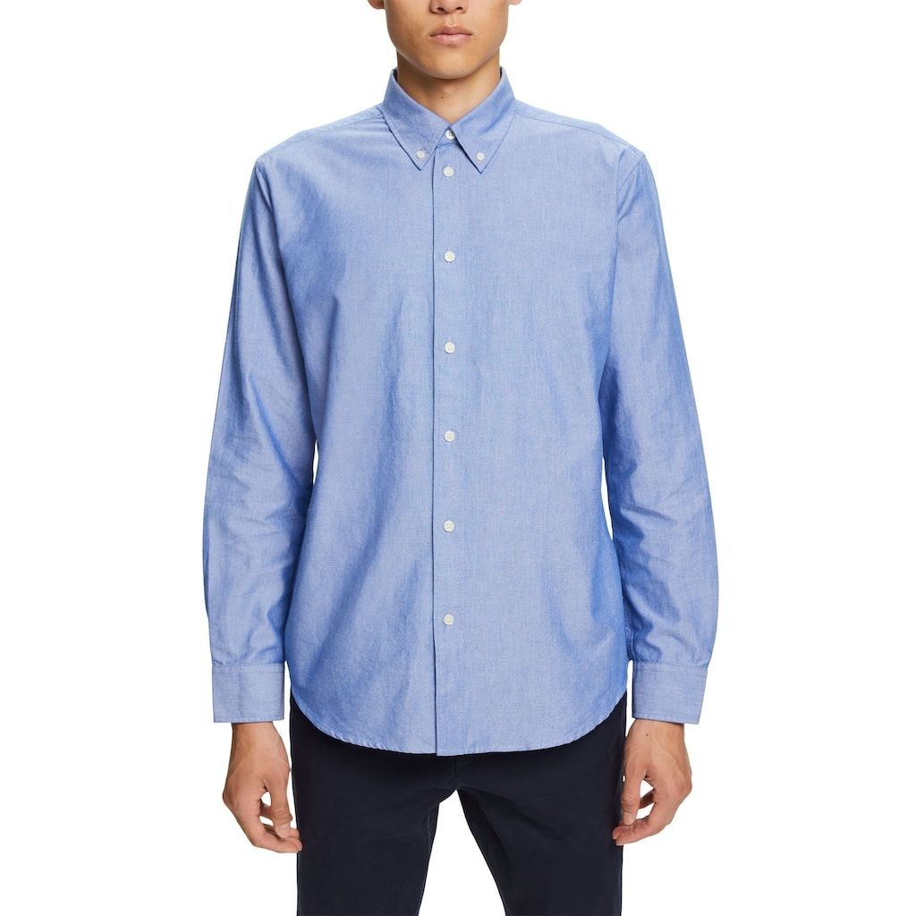 ESPRIT Marškiniai vyrams, Mėlyna, Cotton-Poplin Button  Shirts 2