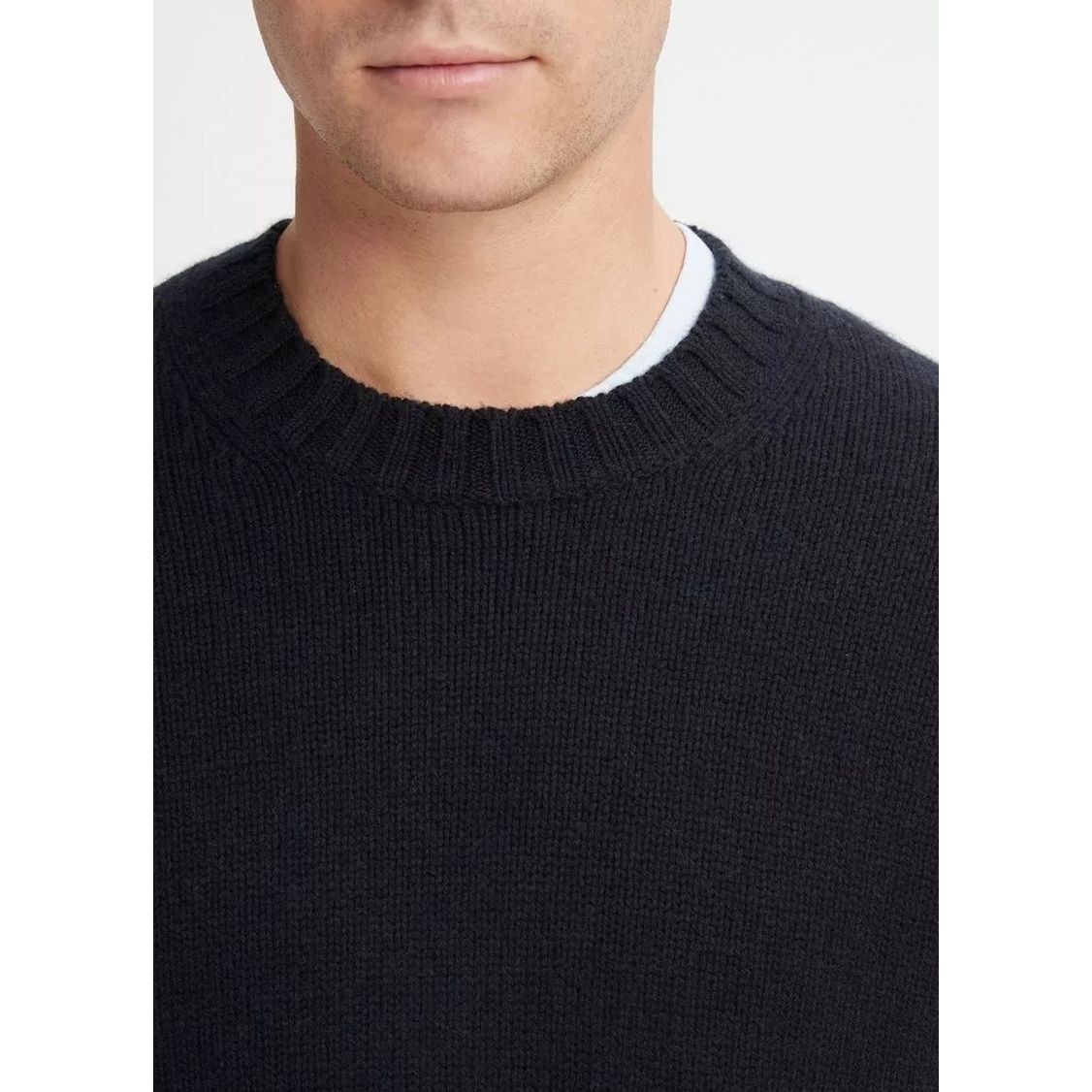 VINCE Megztinis vyrams, Mėlyna, Relaxed crew sweater 4