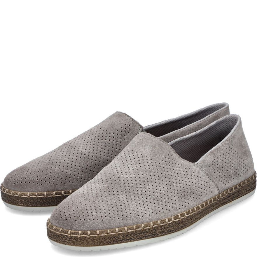 RIEKER Loaferiai vyrams, Pilka, Slipper 7