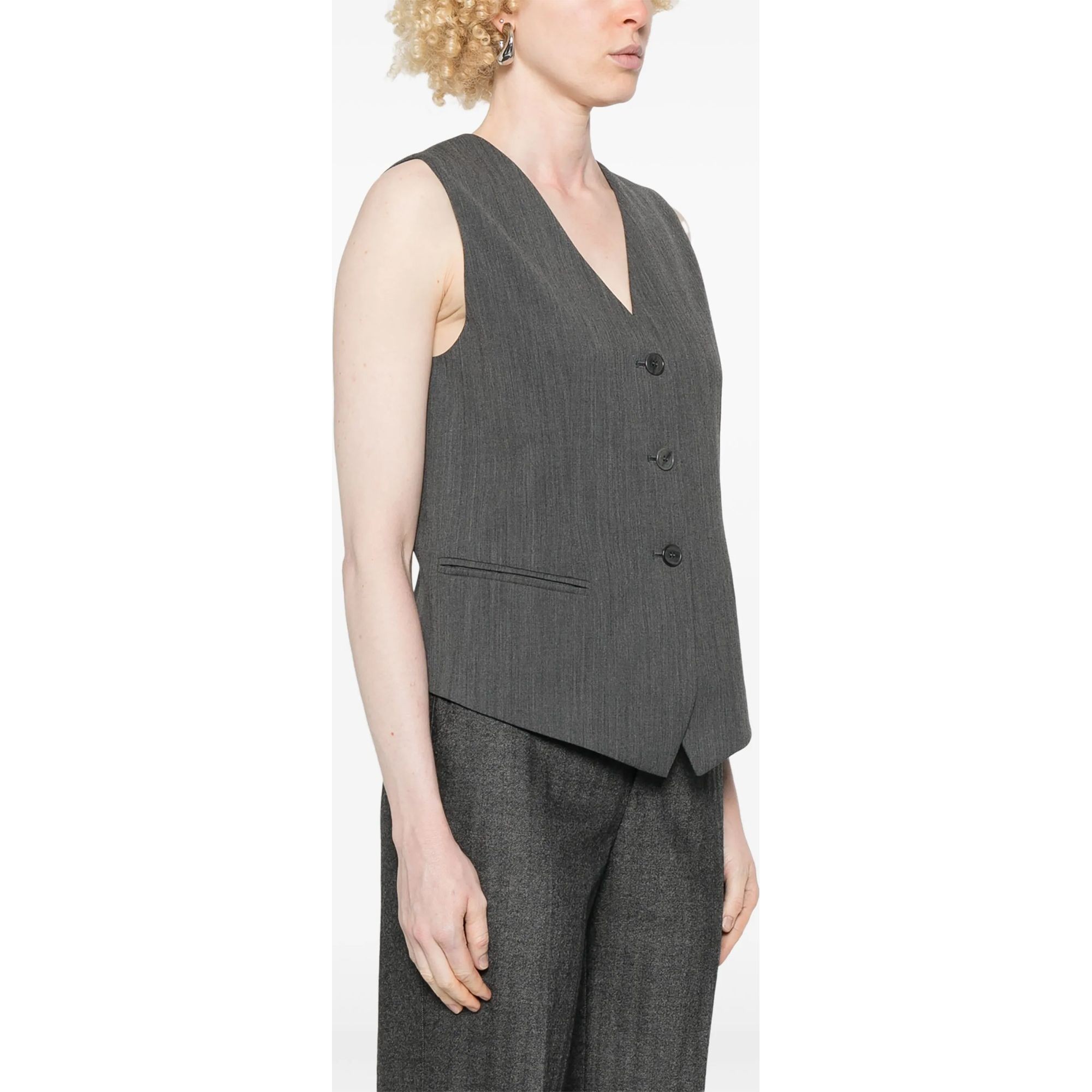 TWINSET Palaidinės moterims, Pilka, Stretch wool vest 3