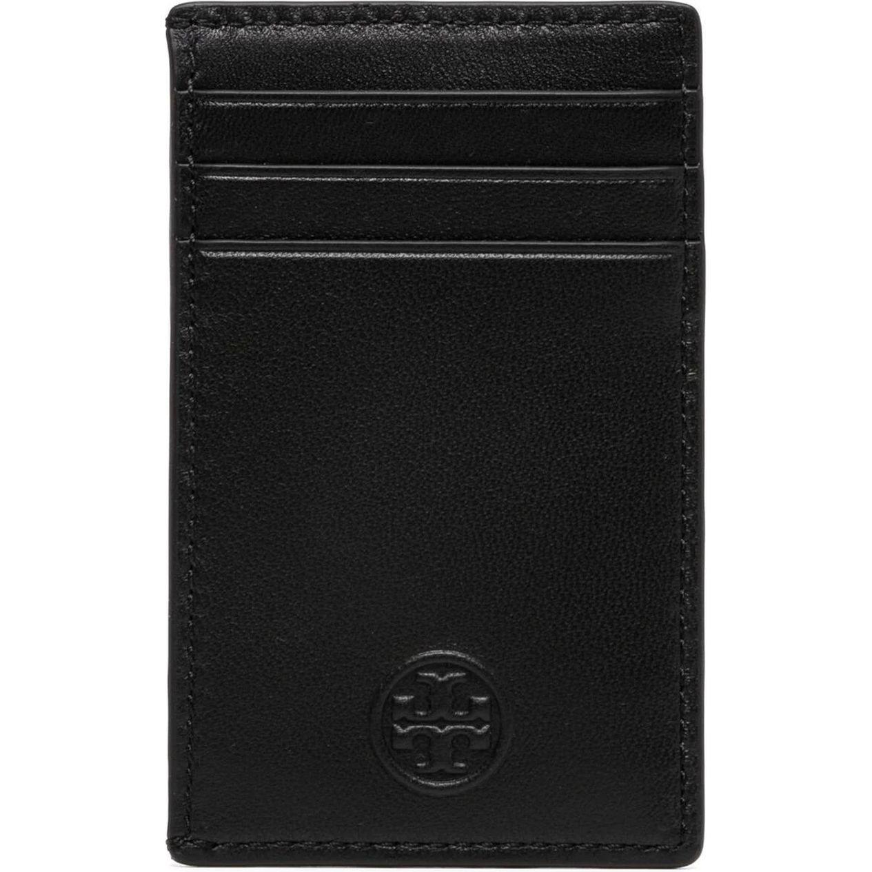 TORY BURCH Piniginė moterims, Juoda, Fleming soft card case 1