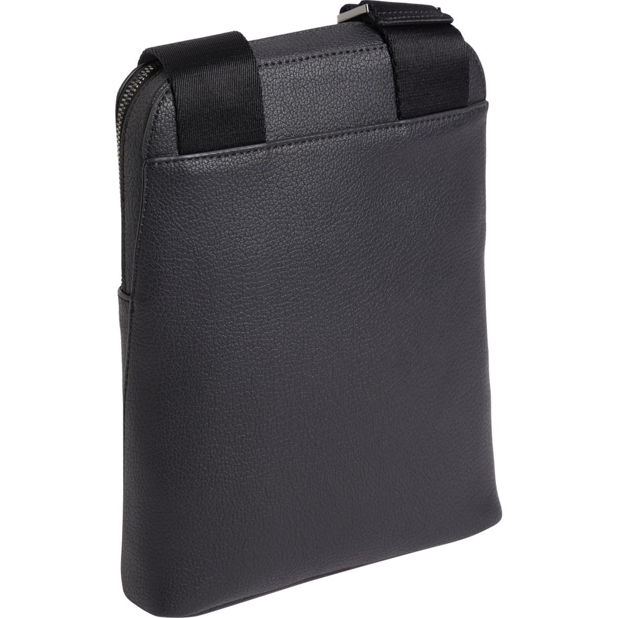 CALVIN KLEIN Rankinė per petį vyrams, Juoda, Diagonal flatpa crossbody 2