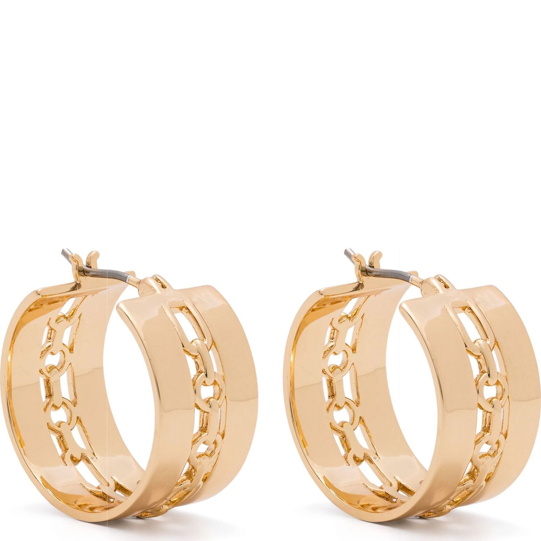 RALPH LAUREN Auskarai moterims, Auksinė, Pe 20mm hoop 1