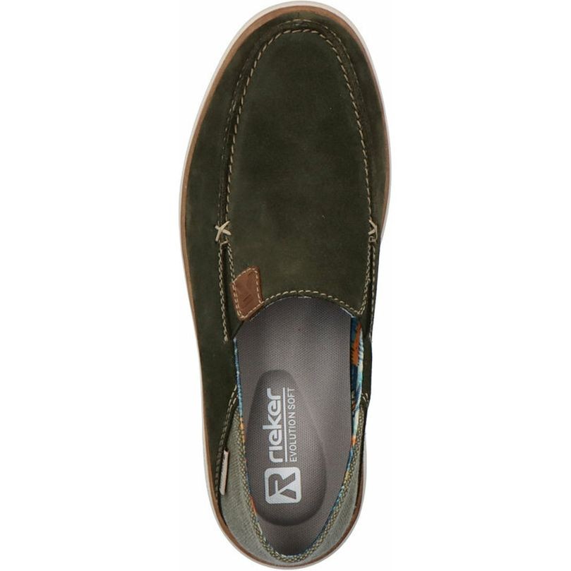 RIEKER Mokasinai vyrams, Žalia, MOCASINS 4
