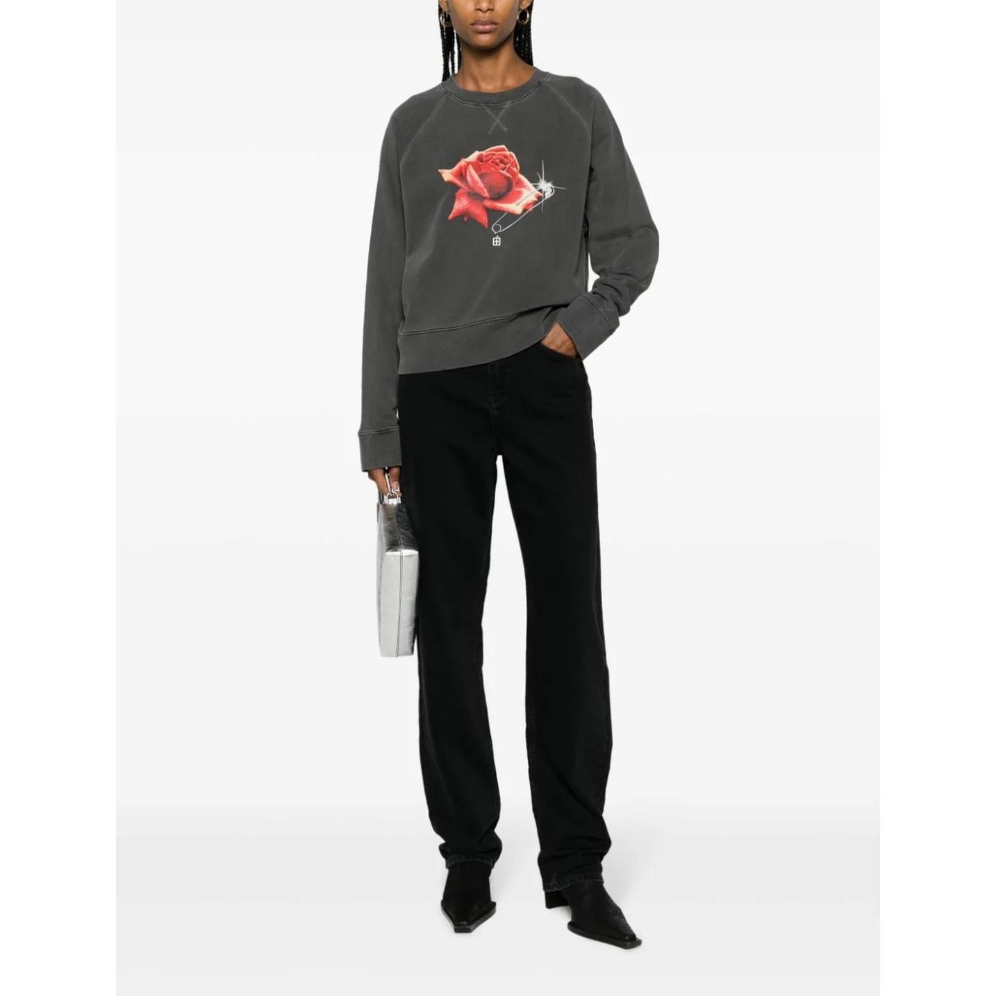KSUBI Sportinis nertinis moterims, Pilka, Feels good raglan crew sweater 2