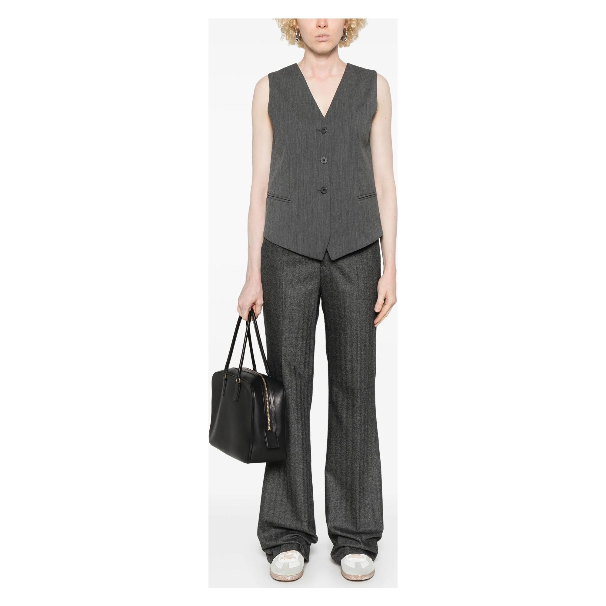 TWINSET Palaidinės moterims, Pilka, Stretch wool vest 2