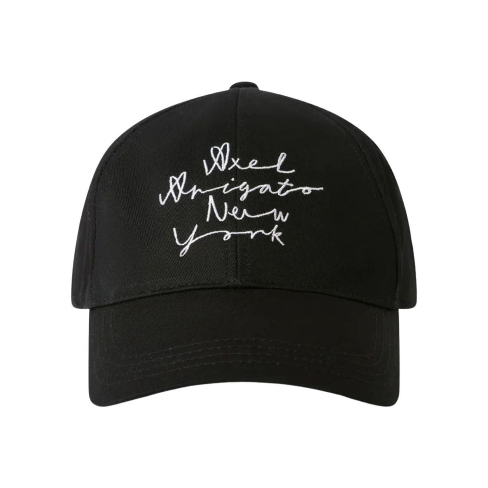AXEL ARIGATO Kepurė, Juoda, Scribble new york cap