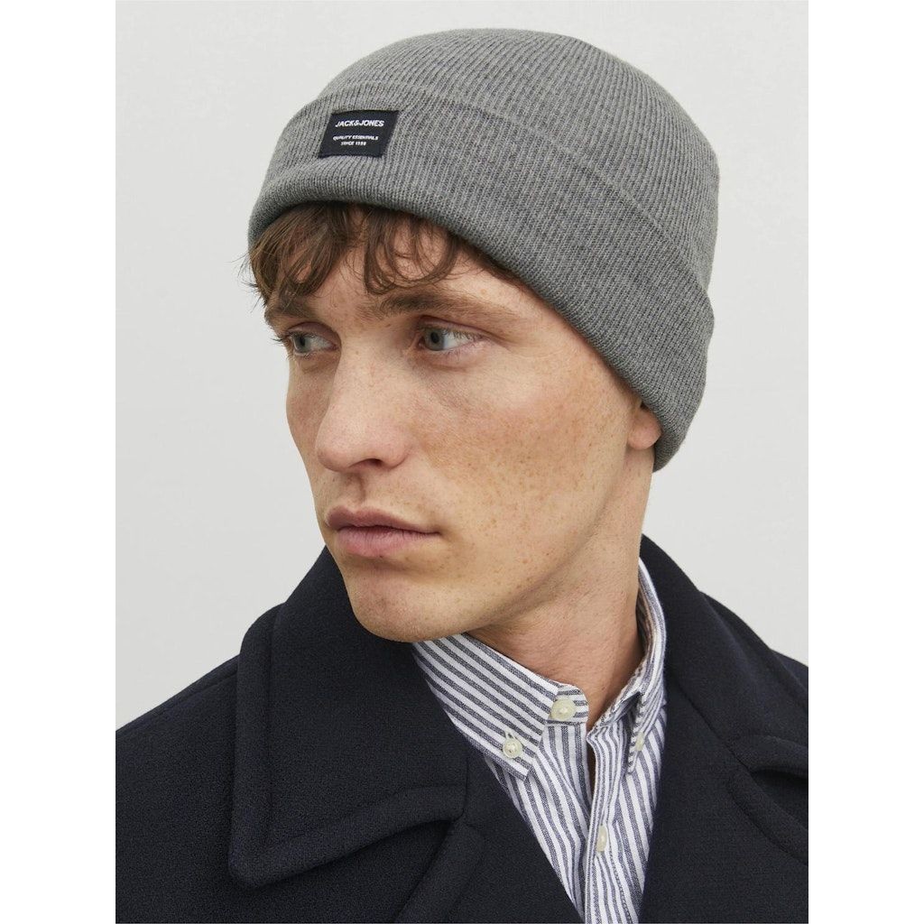 JACK & JONES Skrybėlė vyrams, Pilka, JACDNA BEANIE NOOS 5