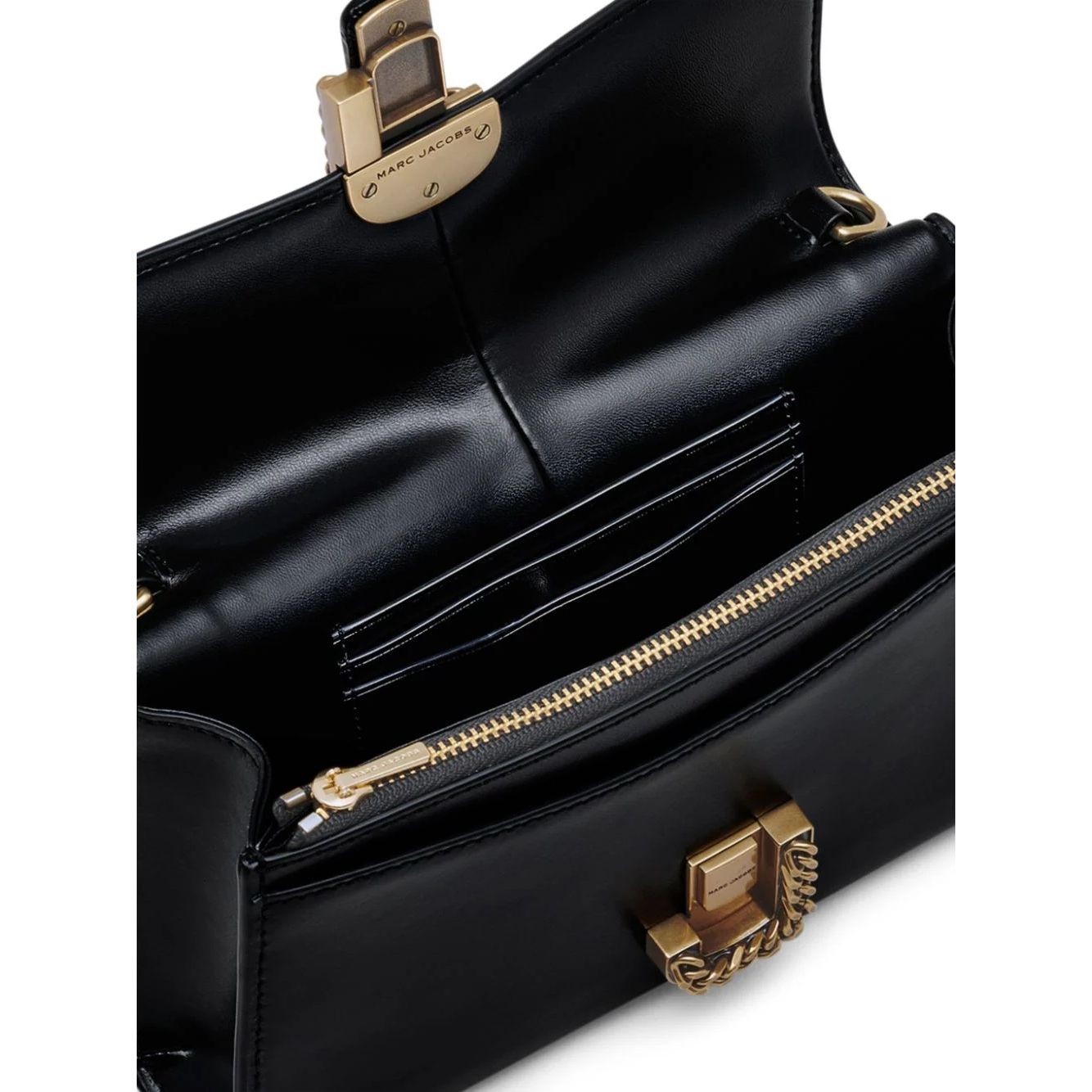 MARC JACOBS Piniginė moterims, Juoda, The chain wallet 3