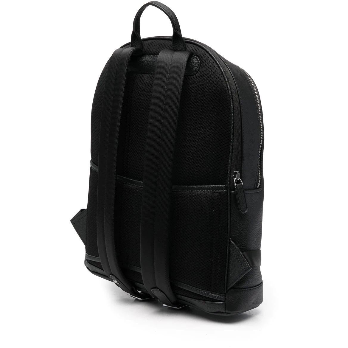 MICHAEL KORS Kuprinė vyrams, Juoda, Hudson slim leather backpack 2