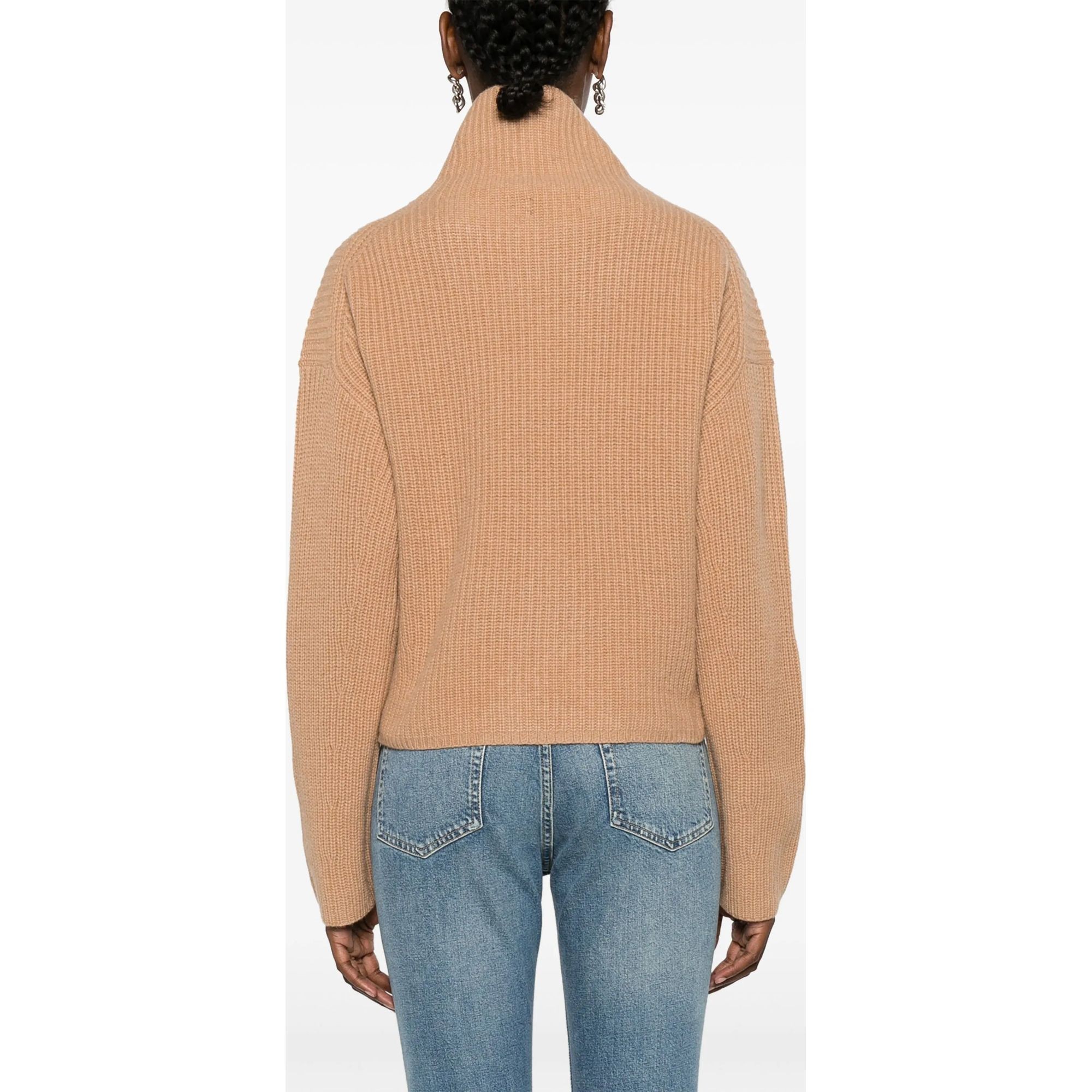 POLO RALPH LAUREN Sportinis nertinis moterims, Smėlio, Long sleeve pullover 4