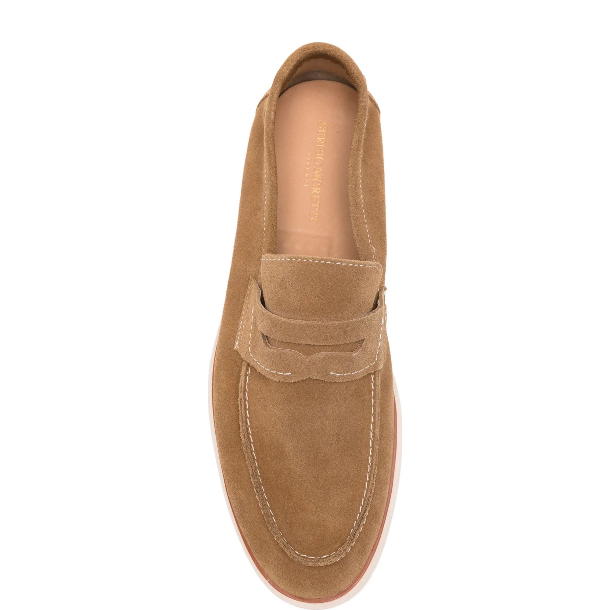 SERGIO MORETTI Loaferiai vyrams, Ruda, Loafers, 25SS 4