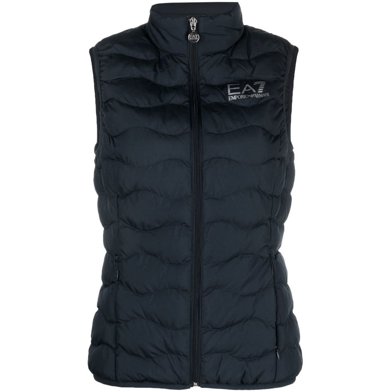 EA7 Pūkinė liemenė moterims, Mėlyna, Train core eco down vest