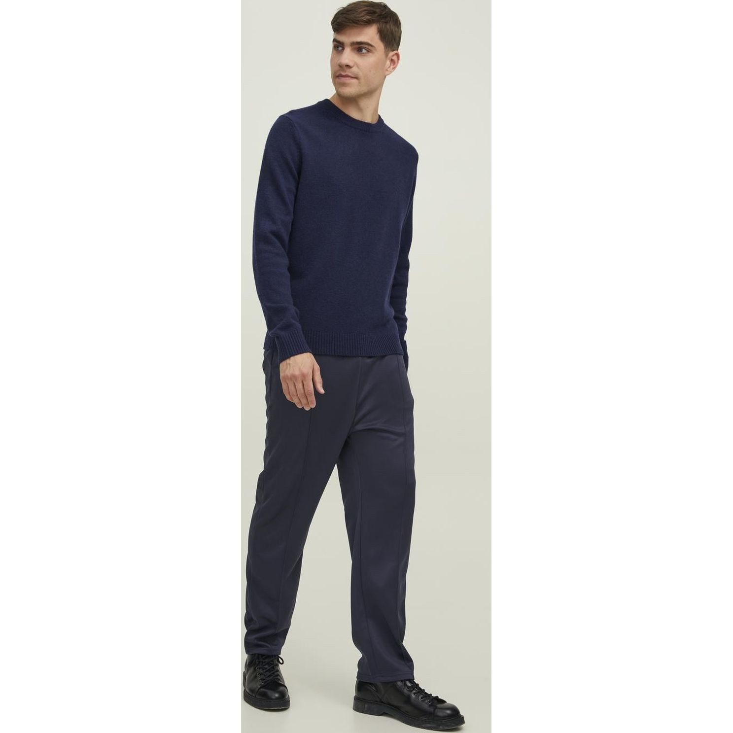 JACK & JONES Megztinis vyrams, Mėlyna, JPRCCLAMBSWOOL KNIT CR 4