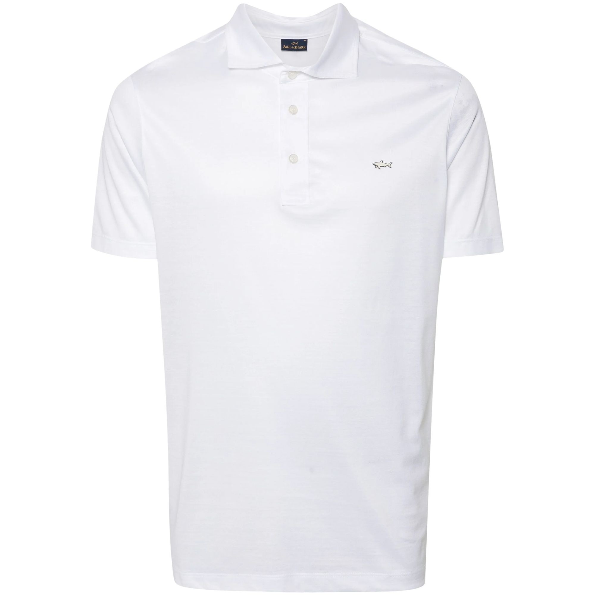 PAUL&SHARK Polo marškiniai trumpos rank. vyrams, Balta, men's knitted poloshirt 1