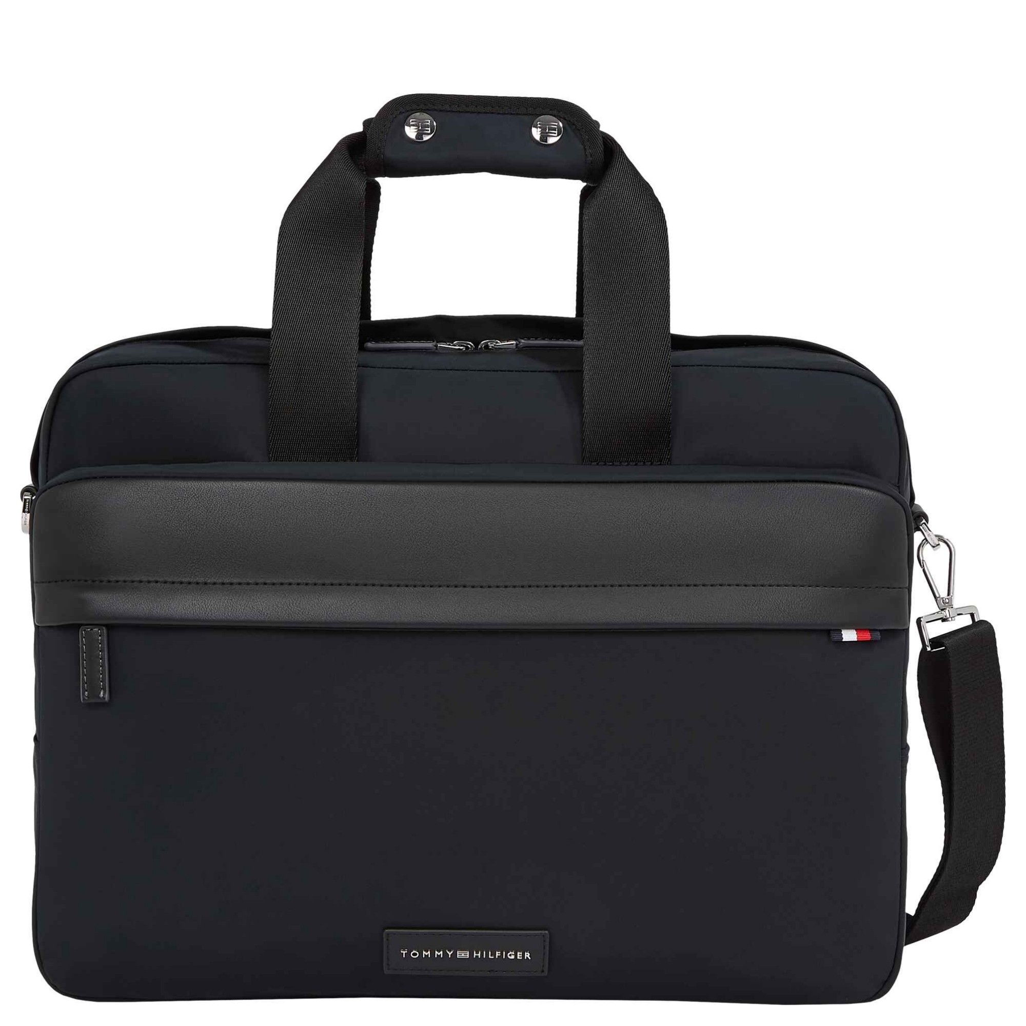 TOMMY HILFIGER Dėklas kompiuteriui vyrams, Juoda, TH nylon workbag 1