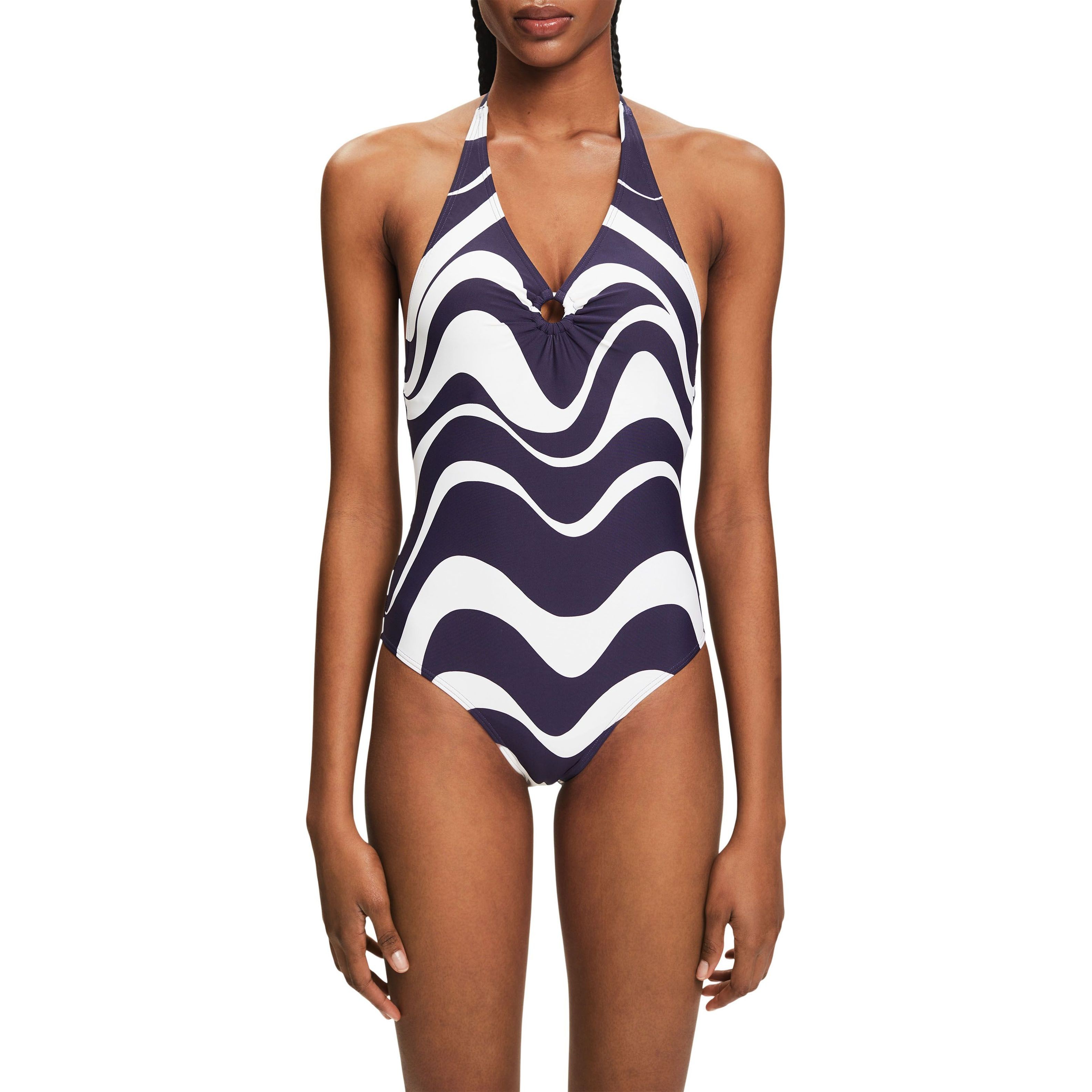 ESPRIT Maudymosi kostiumėlis moterims, Mėlyna, Wave beach Swimsuit 2