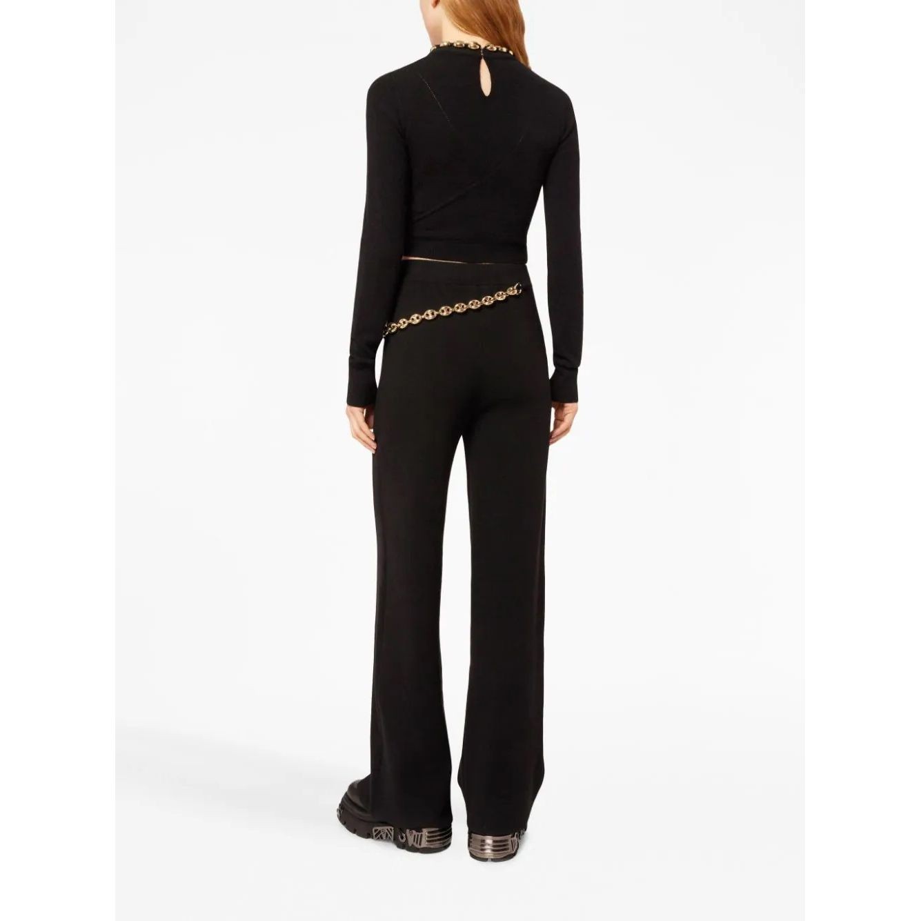 PACO RABANNE Kelnės moterims, Juoda, Pants 3