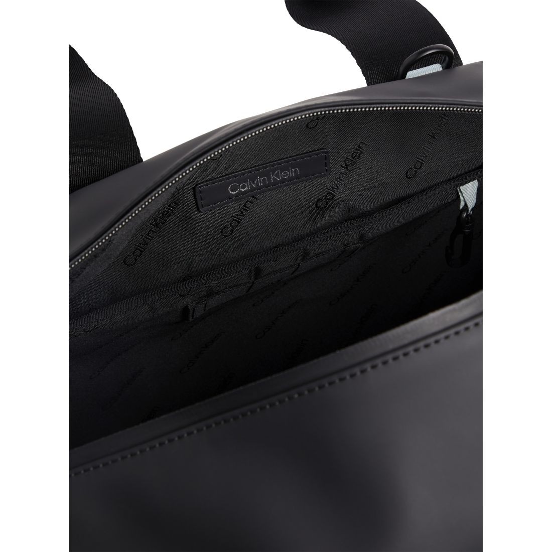 CALVIN KLEIN Rankinė, krepšys vyrams, Juoda, Rubberized weekender 3