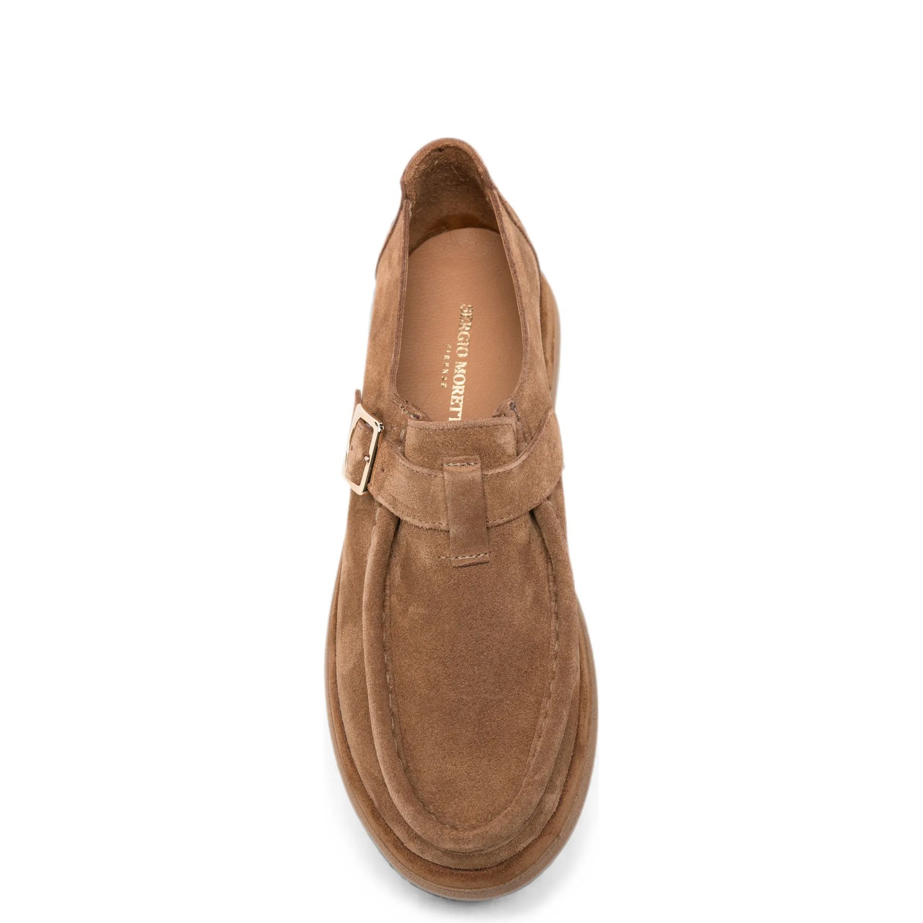 SERGIO MORETTI Loaferiai moterims, L.Brown, Loafers 4
